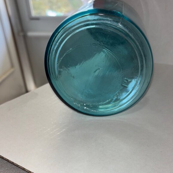 Antique HALF GALLON Blue1900-1923 with Zinc Ball Lids - Picture 12 of 16